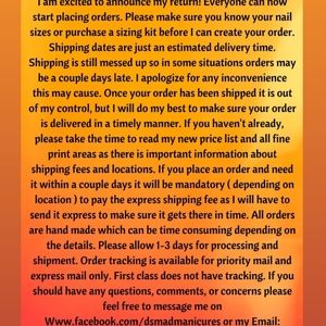 Updated terms, conditions, prices